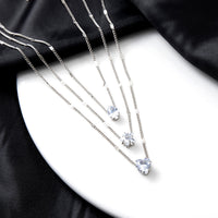 Multi-Layer Star Heart Pendant Necklace – Vintage Chic