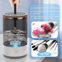 USB Auto Makeup Brush Cleaner – 2-in-1 Wash & Dry