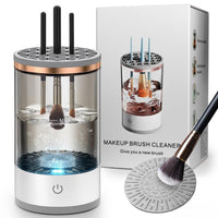 USB Auto Makeup Brush Cleaner – 2-in-1 Wash & Dry