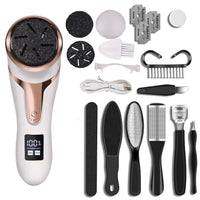 Electric Foot Callus Remover | Rechargeable Pedicure Tool with LCD & Vacuum