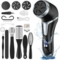 Electric Foot Callus Remover | Rechargeable Pedicure Tool with LCD & Vacuum
