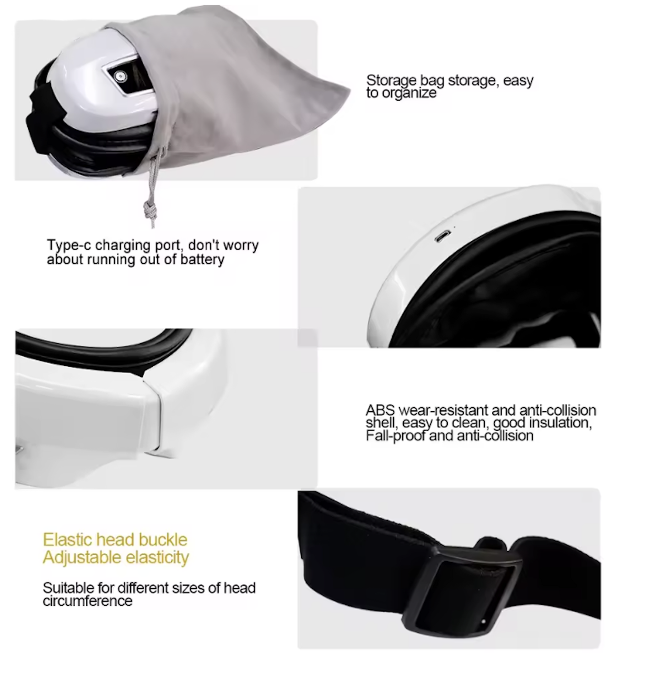 Bluetooth Heated Eye Massager – Vibration, Music & Foldable Comfort