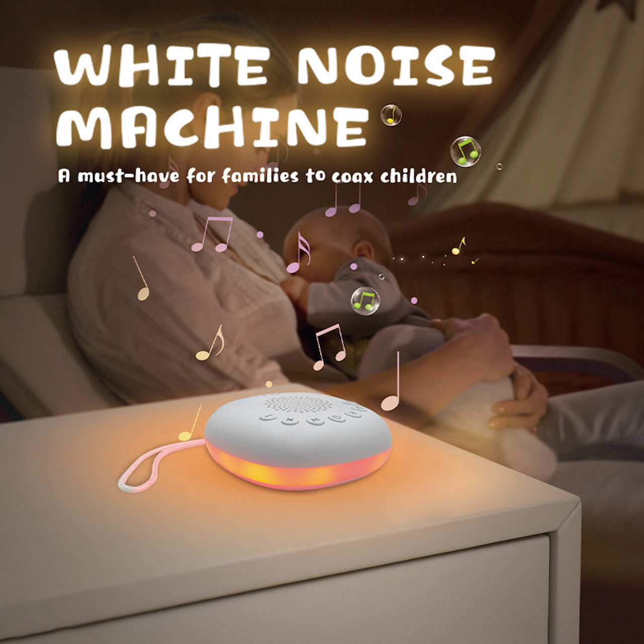Baby Sleep Sound Machine with Night Light