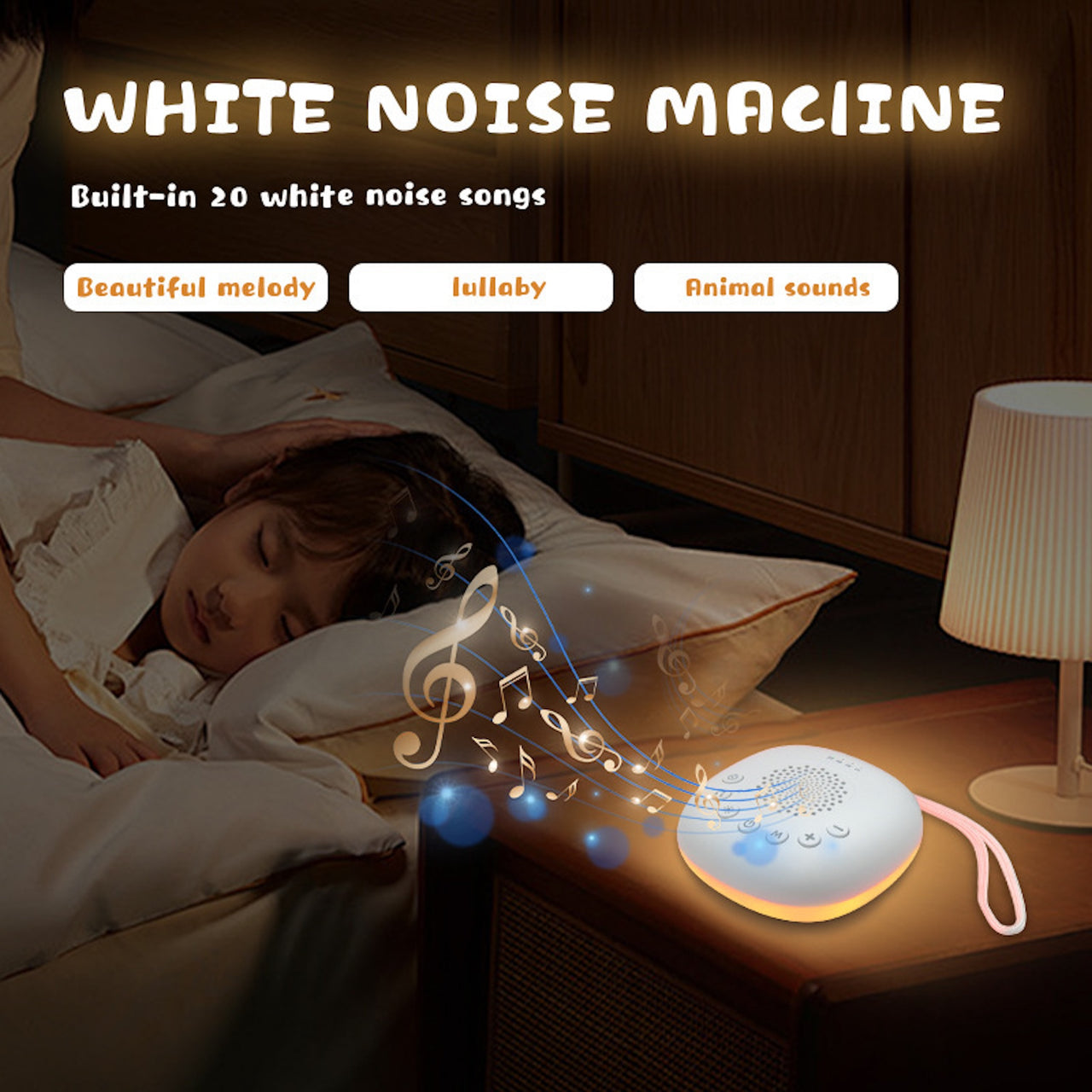 Baby Sleep Sound Machine with Night Light