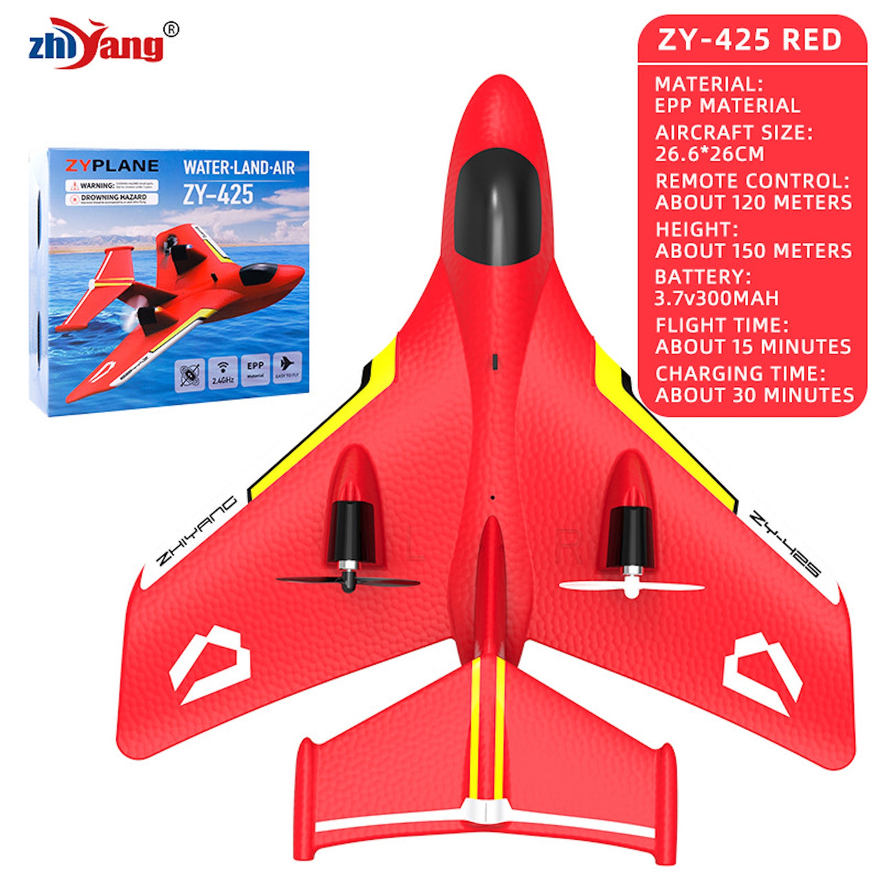 Water-Land-Air ZY-425 Remote Control Jet