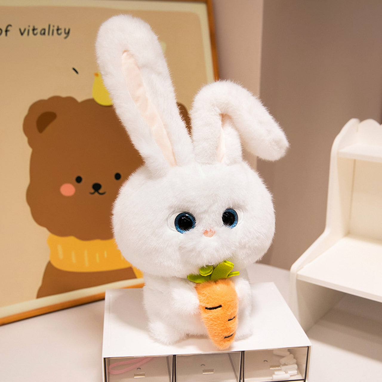Kawaii Bunny Plush Toy – Soft Rabbit Doll Gift