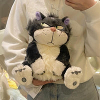 Grumpy Lucifer Cat Plush – Funny Soft Toy Pillow