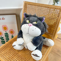 Grumpy Lucifer Cat Plush – Funny Soft Toy Pillow