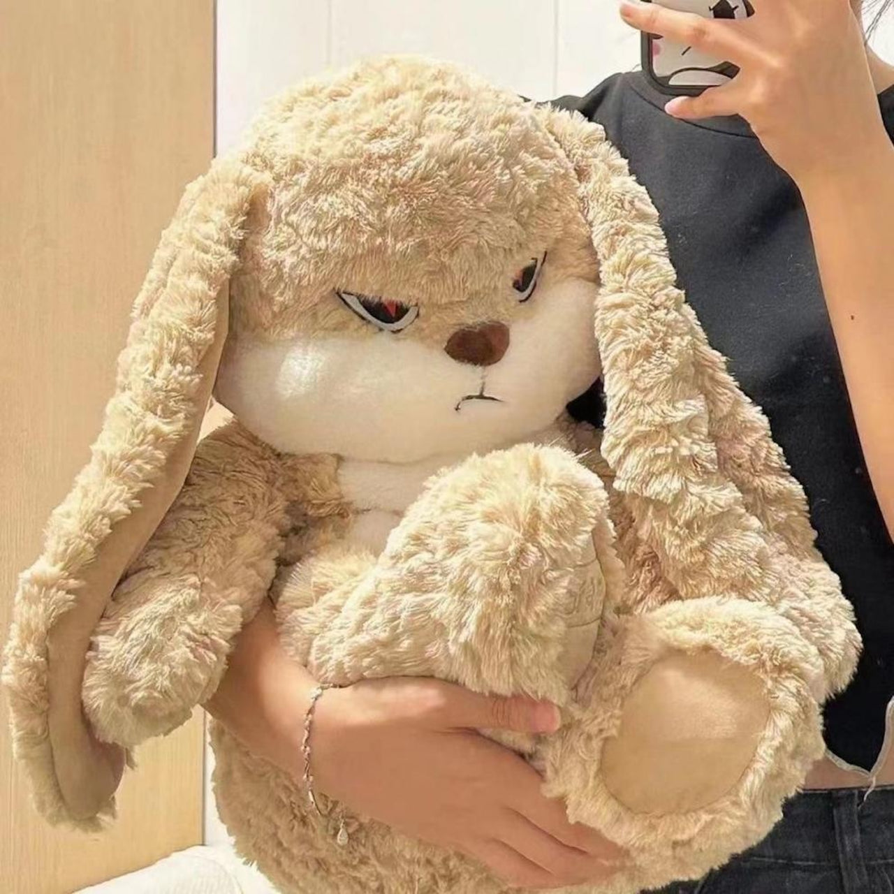 Grumpy DiuDiu Bunny Plush Pillow Toy