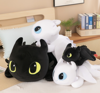 Snuggle-Soft Night Fury Dragon Plush – Toothless-Inspired Pillow Buddy & Gift