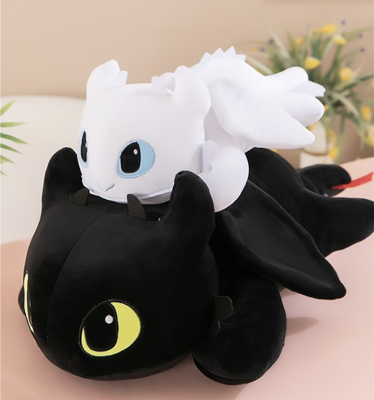Snuggle-Soft Night Fury Dragon Plush – Toothless-Inspired Pillow Buddy & Gift