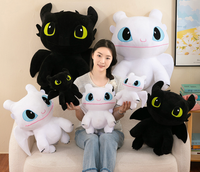 Snuggle-Soft Night Fury Dragon Plush – Toothless-Inspired Pillow Buddy & Gift