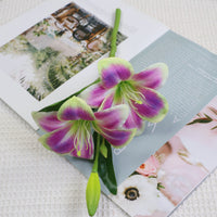 Dopamine Ripple Vase with Real-Touch Lily Flowers