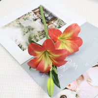 Dopamine Ripple Vase with Real-Touch Lily Flowers