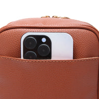 Slim-Fit Crossbody Messenger – Hands-Free Phone & Wallet Organizer
