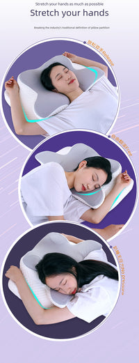 Butterfly Memory Foam Pillow – Ergonomic Comfort for All Sleepers