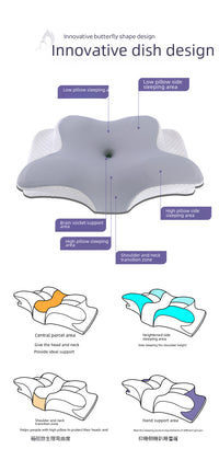 Butterfly Memory Foam Pillow – Ergonomic Comfort for All Sleepers