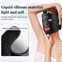LED Red Silicone Face Rejuvenation Mask – 7-Color Spectrum Skin Therapy