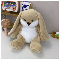 Angry Bunny Plush Backpack – Cute Shoulder Bag