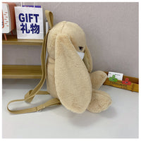 Angry Bunny Plush Backpack – Cute Shoulder Bag