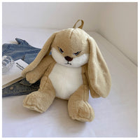 Angry Bunny Plush Backpack – Cute Shoulder Bag